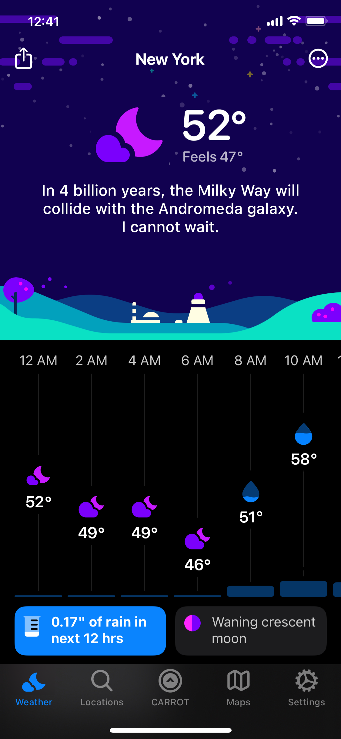 carrot weather find a tesla carrot weather find a tesla